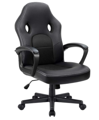 Furmax Office Desk Leather Gaming, High Back Ergonomic Adjustable Racing Task Swivel Executive Computer Chair