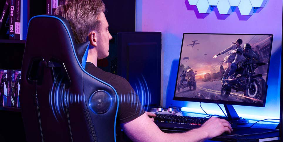 feature image for the gaming chair with speakers
