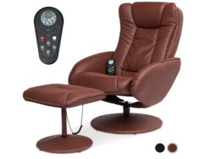 Best Choice Products Faux Leather Electric Massage Recliner Chair for Living Room