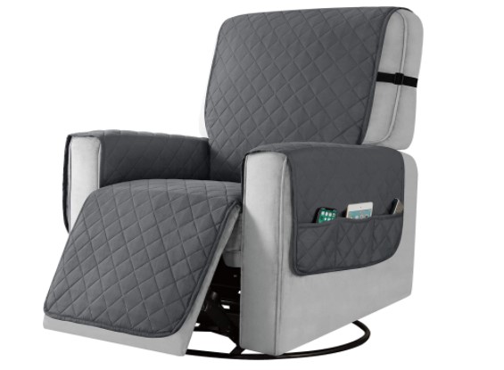 recliner with a headrest cover