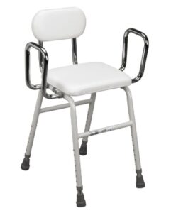 Drive Medical 12455 Handicap Bathroom Bench with Back and Arms