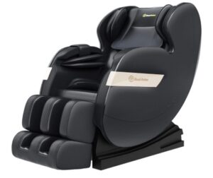 Real Relax Massage Chair, Full Body Zero Gravity Shiatsu Massage Recliner with Bluetooth Heat Foot Roller